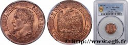 Deux centimes Napoléon III, tête laurée 1862 Bordeaux F.108A/7