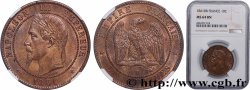 Dix centimes Napoléon III, tête laurée 1861 Strasbourg F.134/5