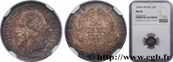 20 centimes Napoléon III, tête nue 1854 Paris F.148/2