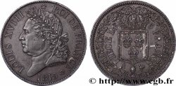 Reproduction en étain bronzé de l’Épreuve de 5 Francs par Gatteaux 1815 Paris T.T.2024 c.cop.