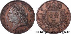 Reproduction en étain bronzé de l’Épreuve de 5 Francs par Gatteaux 1815 Paris T.T.2024 b.cop.