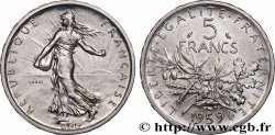 Essai de 5 francs Semeuse, argent, grand 5 1959 Paris F.340/1 MS 