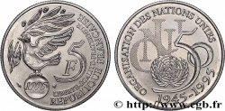 5 francs Cinquantenaire de l’ONU 1995 Pessac F.345/1 MS64 