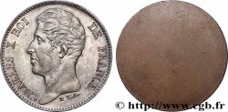 Épreuve uniface d’avers en cuivre argenté de 5 francs par Tiolier n.d. Paris T.T.3039 b.2