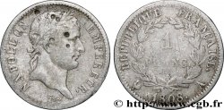 1 franc Napoléon Ier tête laurée, République française 1808 Paris F.204/2