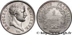1 franc Napoléon Ier tête laurée, République française 1808 Paris F.204/2