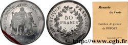Piéfort Argent de 50 francs Hercule 1974 Pessac GEM.223 P1