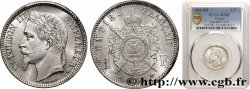 1 franc Napoléon III, tête laurée 1866 Strasbourg F.215/4
