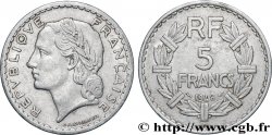 5 francs Lavrillier, aluminium, 9 fermé 1948 Beaumont-le-Roger F.339/16