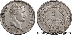 1 franc Napoléon Ier tête laurée, République française 1808 Paris F.204/2