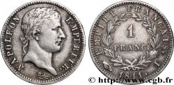 1 franc Napoléon Ier tête laurée, Empire français 1811 Limoges F.205/33