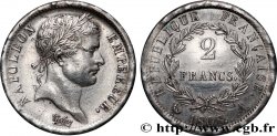 2 francs Napoléon Ier tête laurée, République française 1808 Paris F.254/4