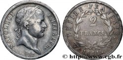 2 francs Napoléon Ier tête laurée, Empire français 1811 Lille F.255/37
