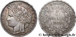 5 francs Cérès, avec légende 1870 Paris F.333/1