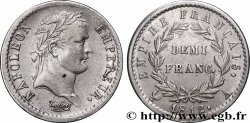 Demi-franc Napoléon Ier tête laurée, Empire français 1812 Paris F.178/35