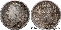 1/2 franc Louis XVIII 1824 La Rochelle F.179/46