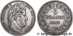5 francs IIIe type Domard 1847 Bordeaux F.325/16