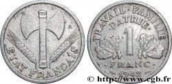 1 franc Francisque, légère 1942 Paris F.223/2