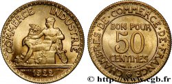 50 centimes Chambres de Commerce 1922 Paris F.191/4