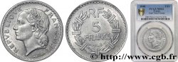 5 francs Lavrillier, aluminium, 9 fermé 1948  F.339/14