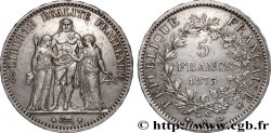 5 francs Hercule, petit A 1875 Paris F.334/15