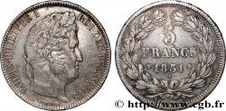 5 francs Ier type Domard, tranche en relief 1831 Lille F.320/13
