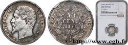 50 centimes Napoléon III, tête nue 1858 Paris F.187/9