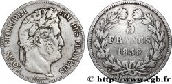 5 francs IIe type Domard 1839 Lille F.324/82