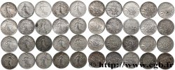 Lot de 20 pièces de 50 centimes Semeuse n.d. s.l. F.190/- AB/SUP 