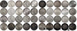 Lot de 20 pièces de 50 centimes Semeuse n.d. s.l. F.190/- AB/SUP 