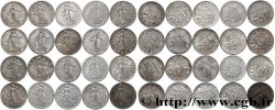 Lot de 20 pièces de 50 centimes Semeuse n.d. s.l. F.190/- AB/SUP 