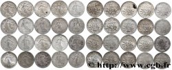 Lot de 20 pièces de 50 centimes Semeuse n.d. s.l. F.190/- AB/SUP 