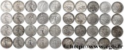 Lot de 20 pièces de 50 centimes Semeuse n.d. s.l. F.190/- AB/SUP 