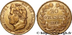 20 francs Louis-Philippe, Domard 1845 Lille F.527/34