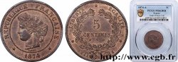 5 centimes Cérès 1874 Paris F.118/9