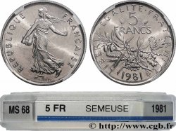 5 francs Semeuse, nickel 1981 Pessac F.341/13