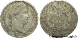 5 francs Napoléon Empereur, Empire français 1812 Perpignan F.307/51