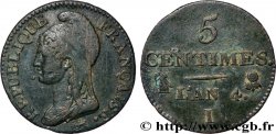 5 centimes Dupré, petit module 1796 Limoges F.113/2