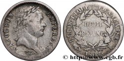 Demi-franc Napoléon Ier tête laurée, République française 1808 Limoges F.177/8