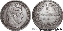 5 francs Ier type Domard, tranche en relief 1831 Limoges F.320/6