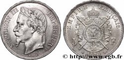 5 francs Napoléon III, tête laurée 1870 Paris F.331/16