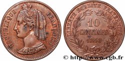Concours de 10 centimes en Cuivre, par Rogat, troisième concours 1848 Paris VG.3188 var.