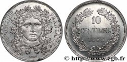 Concours de 10 centimes, essai en étain par Moullé, deuxième revers 1848 Paris VG.3148 var.