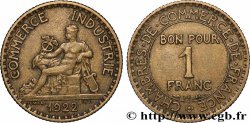 1 franc Chambres de Commerce 1922 Paris F.218/4