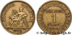 1 franc Chambres de Commerce 1922 Paris F.218/4