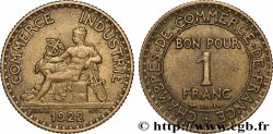 1 franc Chambres de Commerce 1922 Paris F.218/4