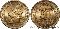 50 centimes Chambres de Commerce 1922 Paris F.191/4