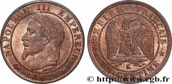 Un centime Napoléon III, tête laurée 1862 Bordeaux F.103/7