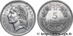 5 francs Lavrillier, aluminium 1950 Beaumont-Le-Roger F.339/21