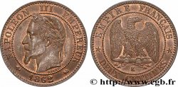 Deux centimes Napoléon III, tête laurée, buste définitif 1862 Bordeaux F.108A/7